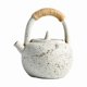 thumbnail image 3 of Tetera japonesa de cerámica, tetera decorativa con asa, para la cocina, para Año Nuevo Blanco, 3 of 9