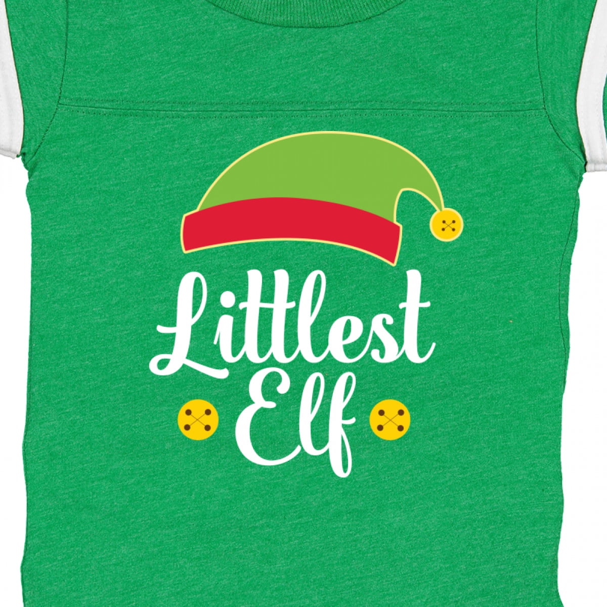 Inktastic Christmas Littlest Elf Holiday Boys or Girls Baby Bodysuit