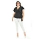 thumbnail image 5 of Blusa manga mariposa Roman Fashion /Tallas Extras, 1840 (Negro) negro 38, 5 of 6
