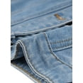 thumbnail image 5 of Chaleco de mezclilla sin mangas con borlas para mujeres, chaqueta de jeans, azul claro M, 5 of 5