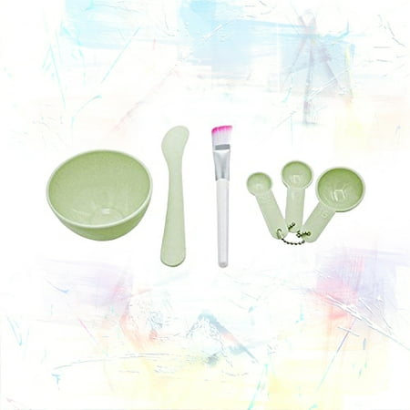 IGIA Face Mask Mixing Bowl Set,Facemask Mixing Tool Kit with Facial Mask Bowl Stick Spatula Silicone Face clean Brush (pink)