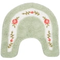 thumbnail image 1 of 1pc estilo pastoral Closestool Closestool en forma de U Mat de piso antideslizante Mateta flexible Pie flexible, 1 of 7