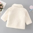 thumbnail image 4 of Mercatoo Girls Fl𝐞ece Jacket Winter Fuzzy Flannel Sherp 1 𝐂hunky Button Down Coat Kids Toddler Long Sleeve Wool Thermal Clothes, 4 of 4