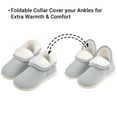 thumbnail image 2 of VONMAY Women's Fuzzy Slippers Booties Indoor Outdoor House Shoes, 2 of 5