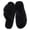 Black, variant on Fuzzy Slide Slippers for Women, Cross Band Memory Foam Open Toe House Shoes, White
