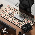 thumbnail image 2 of 35.4x15.7 Inch Gaming Mouse Pad, Non-Slip Stitched Rubber Desk Mat for Desktop & Laptop,Doberman Heart Multi Beige Pattern, 2 of 6