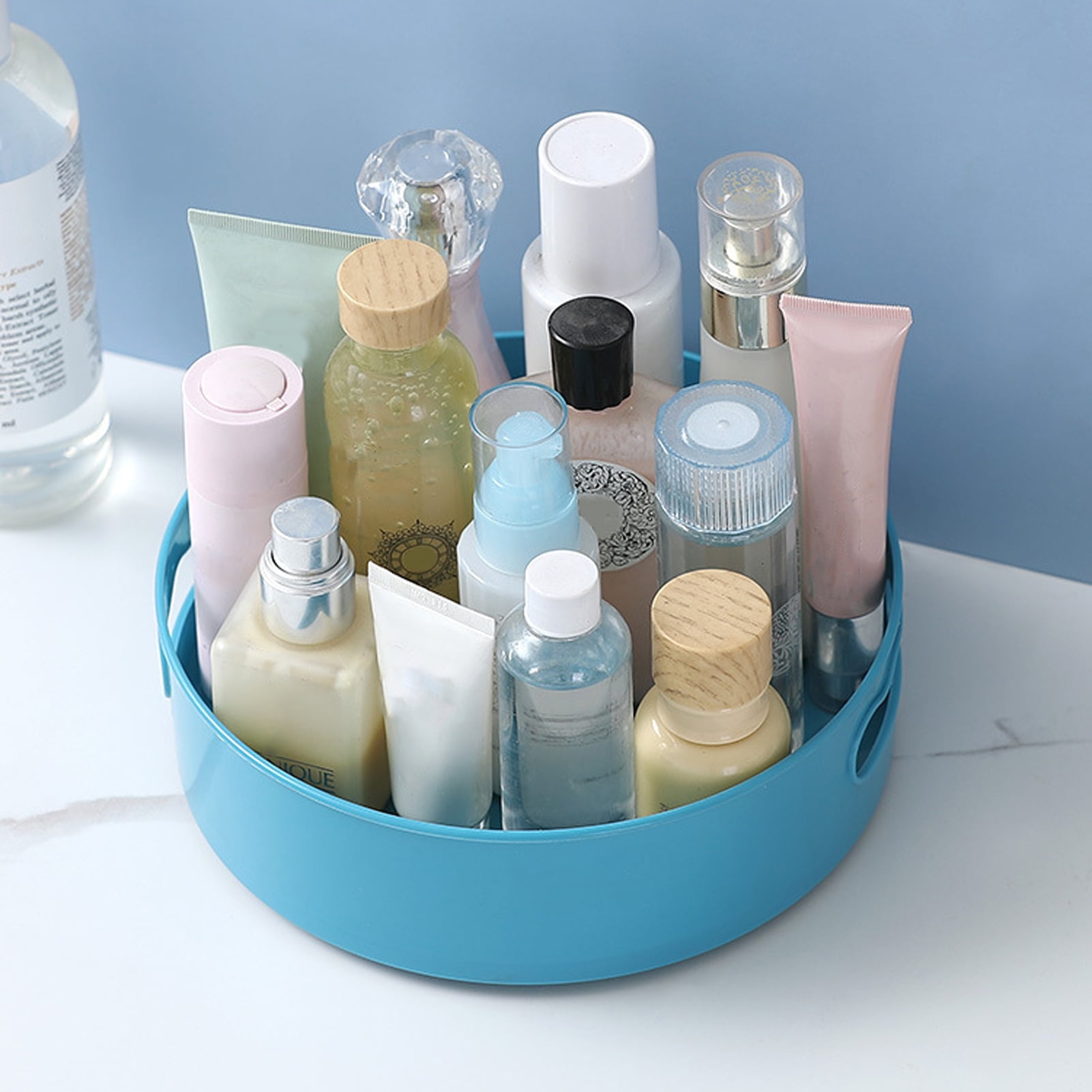 Under shelf lazy susan/rotating pill bottle organizer