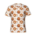 thumbnail image 4 of Vsdgher Cute Squirrel Print Men's Dry Fit Mesh Athletic Shirts Moisture Wicking Tennis T-Shirt Tops, 4 of 9