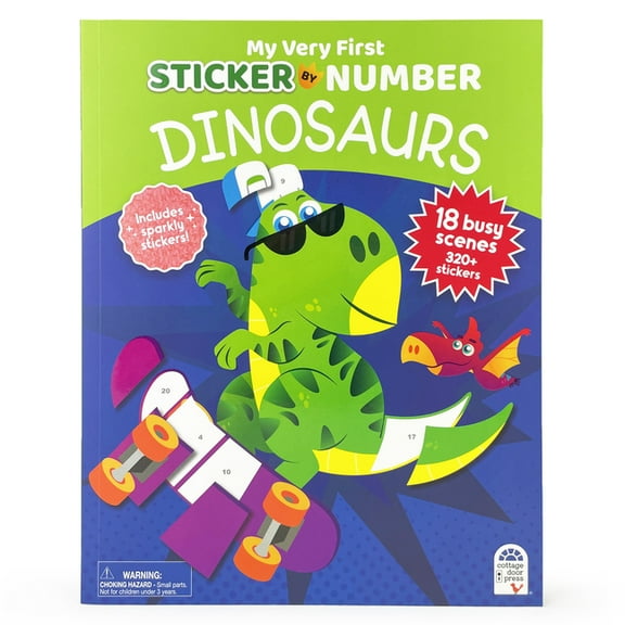 My Very First Sticker by Number Dinosaurs: My Very First Sticker by Number (Paperback)