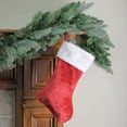 thumbnail image 3 of Northlight 17.5" Traditional Red with White Trim Hanging Christmas Stocking, 3 of 3