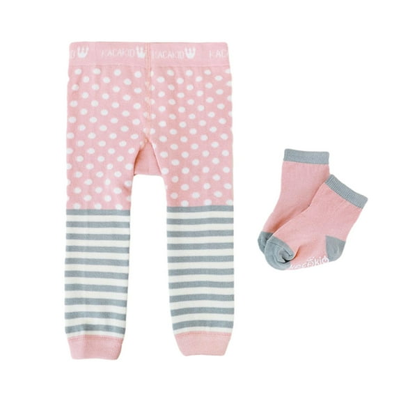JYYYBF Baby Tights Set, Cute Cartoon Soft Infant Leggings with Newborn Socks for Girls Boys