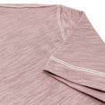 thumbnail image 4 of WREESH Men's Solid Henley Shirts Short Sleeve Turndown Collar Shirt for a Classic and Versatile Look Pink, 4 of 8
