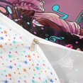 thumbnail image 4 of Castle Fairy Stylish Black Girl Twin Duvet Cover,Music Makeup Print Twin Bedding,Purple,1 Duvet Cover and 1 Pillowcase, 4 of 6
