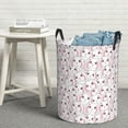 thumbnail image 5 of Goofa Cute Rabbit Printed Circular Hamper,Laundry Basket with Handles,Storage Baskets Foldable,Large Capacity Laundry Hamper-, 5 of 8