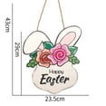 Federra Easter Bunny Logo For Front Door Decorations Wooden