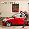 thumbnail image 5 of 6 Inch Leather Keychain, Leather Key Fob Wristlet Car Key Chain Ring Clip with Anti-Lost D Ring Keychain Accessories Fit for Home Car, Orange, 5 of 7