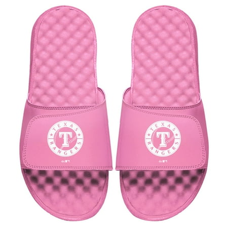 

Youth ISlide Pink Texas Rangers Primary Logo Slide Sandals
