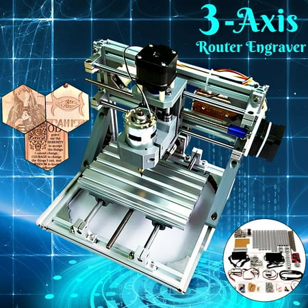 DIY Mini 3 Axis CNC Router Engraver PCB PVC Milling Wood Carving