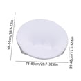 thumbnail image 4 of Yhmxh Stretchable Moon Chair Slipcover, Removable Washable Round Saucer Chair Cover, Soft Circle Chair Slipcovers Protector for Indoor/Outdoor Foldable Moon Chairs, Fits 28.7-32.6in Diameter, 4 of 7