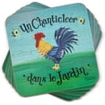 thumbnail image 1 of Pimpernel Dans le Jardin Collection Coasters | Set of 6 | Cork Backed Board | Heat and Stain Resistant | Drinks Coaster for Tabletop Protection | Measures 4” x 4”, 1 of 7