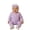 A-Purple184, variant on JAJAHO Newborn Baby Girl Clothes Halloween Jumpsuits Long Sleeve Pumpkin Print Onesie With Hat 2 Piece Set 0-6M