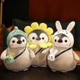 thumbnail image 3 of 25/35cm Kawaii Penguin Plush Toys Lovely Penguin Turn To Unicorn Dinosaur Flower Dolls Stuffed Soft Pillow, 3 of 5