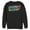 Black, variant on Men's Justice League Tie Dye Emblem  Sweatshirt Black 2X Large