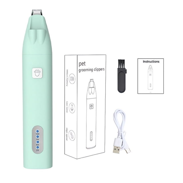 With Led Light Dog Hair Trimmer Waterproof Rechargeable Electric Shaver Pet Care Supplies ,Clean and Fast