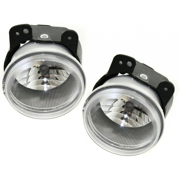 For Jeep Wrangler Fog Light Assembly 2007-2009 Driver and Passenger Side Pair DOT Certified | CH2590109 | 4805856AB