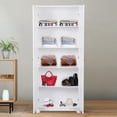 thumbnail image 2 of IVV Wardrobe, 72"H Freestanding Cabinet, White Pantry Cabinet with Adjustable Shelf and 2 Doors, for Entryway Bedroom Kitchen Living Room Dining Room, 2 of 10