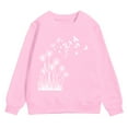thumbnail image 4 of Zshosam Crewneck Sweatshirts Teen Girls Toddler Baby Boy Girl Outfit Sweatshirt Crewneck Long Sleeve Pullover Shirts Tops,Pink 5 Years, 4 of 4