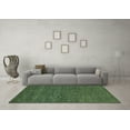 thumbnail image 3 of Ahgly Company Machine Washable Indoor Rectangle Abstract Turquoise Blue Modern Area Rugs, 3' x 5', 3 of 4