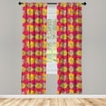 thumbnail image 3 of Ambesonne Poppy Flower Curtains, Aquarelle Flower, Pair of 28"x63", Multicolor, 3 of 5