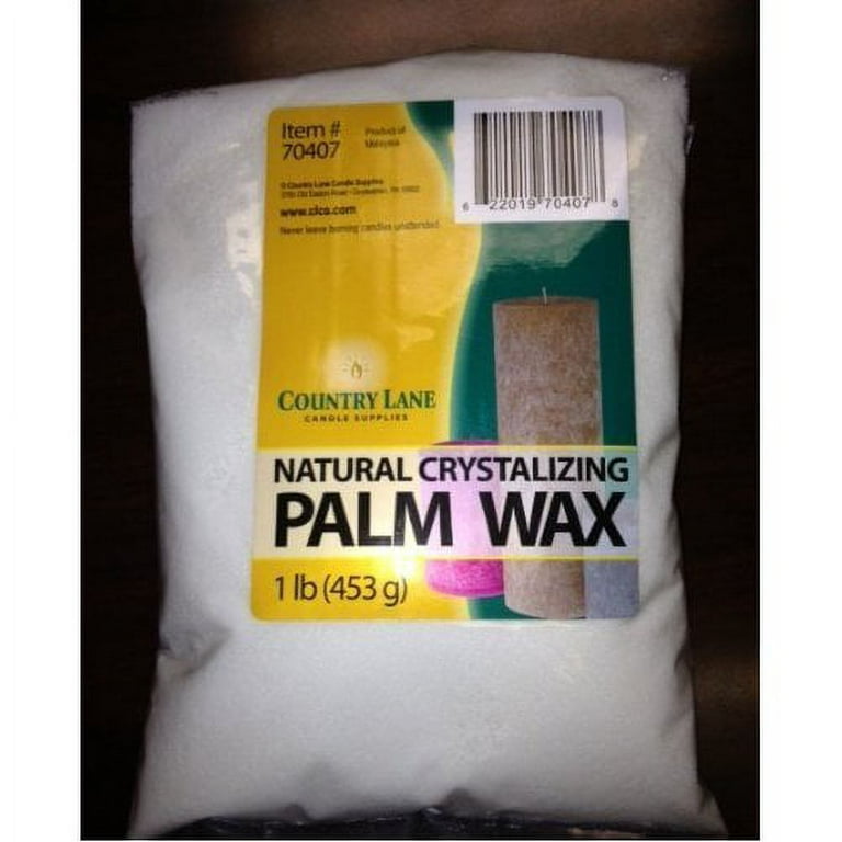 1 Lb Palm Wax for Candle Making, Natural Granulated Palm Wax, Organic Vegan  Wax