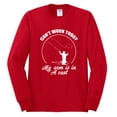 thumbnail image 2 of Wild Bobby, Can't Work Today My Arm Is In A Cast, Fishing, Men Long Sleeve Shirt, Red, XX-Large, 2 of 5