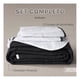 thumbnail image 3 of Edredón Ligero Real Textil + 2 Fundas de Almohada, Juego de Colcha Matrimonial, Color Negro/Blanco, 3 of 9