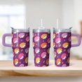 thumbnail image 2 of 20oz Hedgehog Stainless Steel Tumbler with Handle and Straw Insulated Coffee Travel Mug Water Bottle with Lid and Straw BPA Free Safe for All Ages Great Gift for Hedgehog Fans, 2 of 6