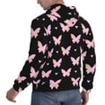 thumbnail image 6 of Fotbe Men's Hoodie with Gradient Butterfly Pattern - Kangaroo Pocket Pullover Hooded Sweatshirt, Perfect for Daily Wear, Travel, and Home-3X-Large, 6 of 7