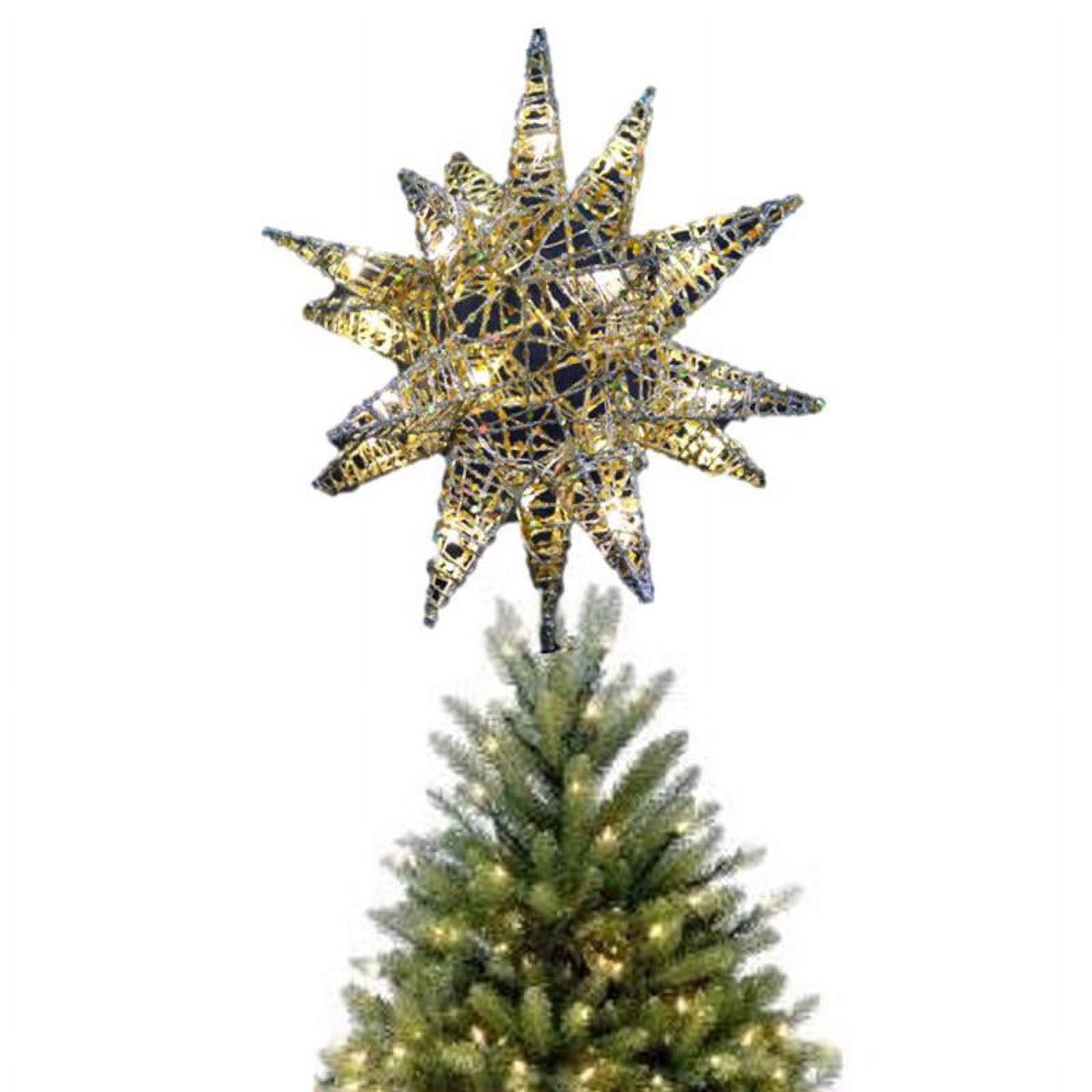 Gold Star Tree Topper with Gusset Canvas