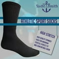 thumbnail image 3 of Yacht & Smith Mens Wholesale Bulk Cotton Socks, Athletic Sport Socks Shoe Size 10-13 (240 Pairs Black), 3 of 7