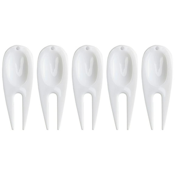 5 Pcs Golf Divot Repair Tool Set, Plastic Golf Fork for Turf Repair for Golf Courses and Lawn Care