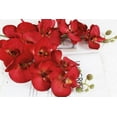 thumbnail image 4 of 38 Inch Artificial Phalaenopsis Flowers for Outdoors 5 Pcs Faux Orchid Flowers Stem Plants for Home Living Room Office Garden Decor (Red), 4 of 7