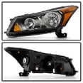 thumbnail image 2 of For 2008-2012 Honda Accord 4-Door Sedan Black Headlights Headlamps Left+Right, 2 of 6
