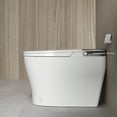 thumbnail image 4 of Tankless Elongated ADA Bidet Toilet 1.28 GPF in White with Auto Flush, Heated Seat, Remote, Warm Dryer, Map Flush 1000G, 4 of 15