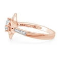 thumbnail image 3 of AFFY Round Shape White Cubic Zirconia 14k Rose Gold Over Sterling Silver Windmill Engagement Ring, 3 of 6