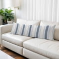 thumbnail image 2 of Blue Beige Body Pillow Covers, Modern Abstract Gradient Vertical Stripes Soft Throw Pillow Cases with Invisible Zipper, Decorative Pillowcase Pillows Protectors for Sofa Bed Couchair 20"x54", 2 of 9