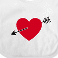 thumbnail image 4 of Inktastic Valentines Day Heart Arrow Boys or Girls Baby Bib, 4 of 4