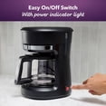 thumbnail image 3 of 5 Cup Switch Coffee Maker, Small Drip Coffee Machine, Electric, Paper Filter, 25 oz Capacity, Black, 3 of 6