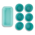 thumbnail image 3 of Thyme & Table Mini Kitchen Utensil Set with Whisk, Spatula, Mini Loaf Pan, Cupcake Liners, 11 Pieces, Teal, 3 of 4