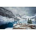 thumbnail image 2 of Zheng, Michael 18x13 Black Ornate Wood Framed with Double Matting Museum Art Print Titled - The Mountains And Me, 2 of 4